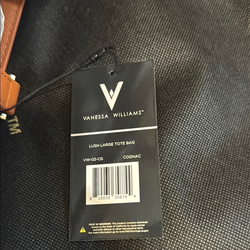 Vanessa Williams Lush Large Tan Tote Bag - Picture 5 of 6